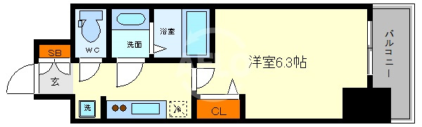 プレサンス谷町九丁目ディセオの間取り|プレサンス谷町九丁目ディセオ　間取り