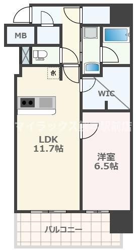 熊本市西区春日３丁目の賃貸マンションの間取り