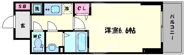 プレサンス堺筋本町駅前シェルの間取り|プレサンス堺筋本町駅前シェル　間取り
