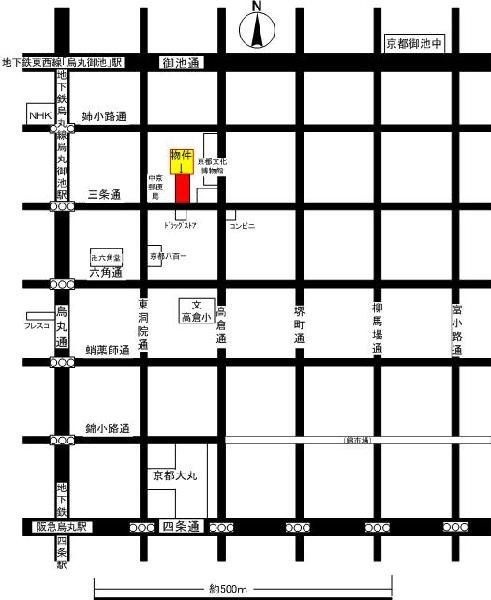 ＫＢコンフォート三条の地図