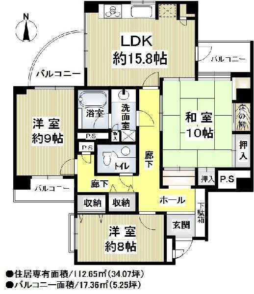 ＫＢコンフォート三条の間取り