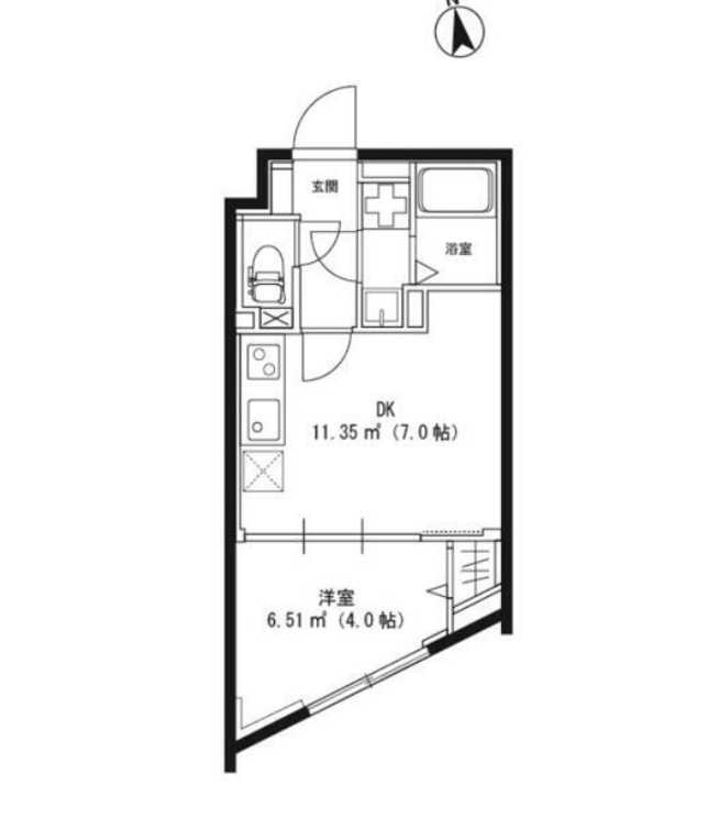 CREAL三軒茶屋　礼金0　敷金0　ネット無料　南向きの間取り