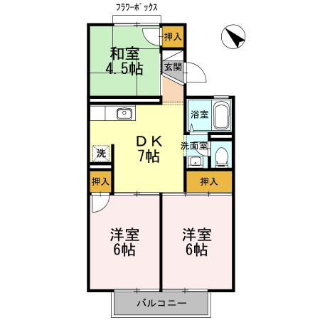 【間取り】 | エミネントセジュール　Ｂ棟