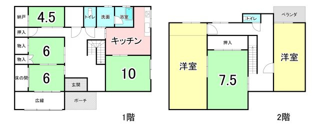 津秦の間取り