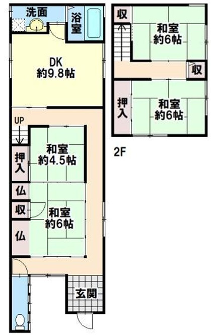 姫路市飾磨区恵美酒　　　山陽電鉄「飾磨駅」徒歩4分の間取り