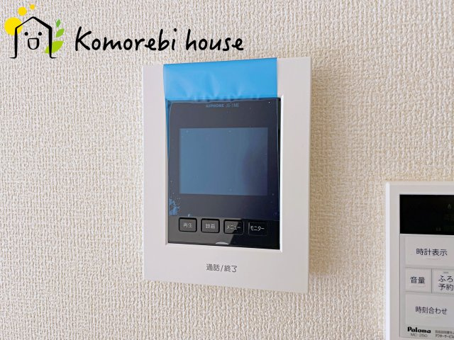 蓮田市緑町　新築一戸建て　リーブルガーデン　01の防犯設備|モニター付インターホンです