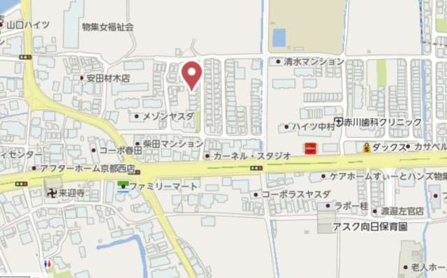 向日市物集女町ヲサン田 建築条件なし土地 阪急「洛西口」駅徒歩9分