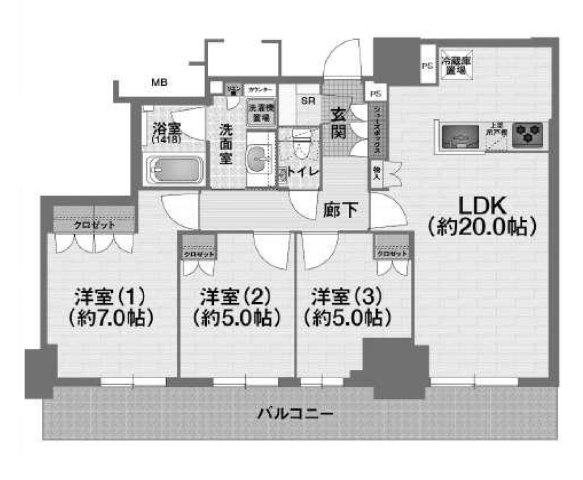リバーガーデンタワー上町台筆ヶ崎