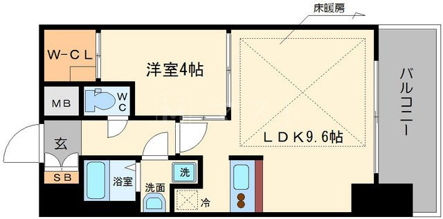 プレサンス立売堀アーバンスタイルの間取り