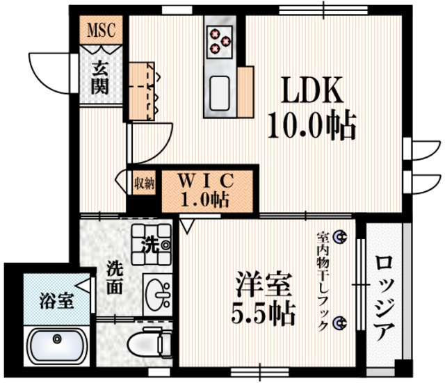 Ｍａｉｓｏｎ　ｄｅ　Ｆｌｅｕｒ２の間取り|★1フロア2世帯★角部屋★