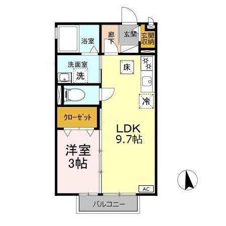 マーメゾン 加茂の間取り