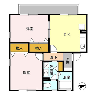 【間取り】 | サニーハウスD