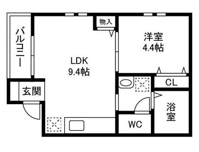 Mon amour KAREN 東千葉の間取り