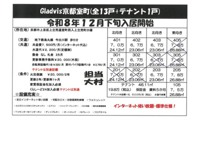 【区画図】 | Gladvis京都室町