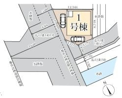 杉戸町内田　新築一戸建て　01　リーブルガーデンの区画図|全１棟