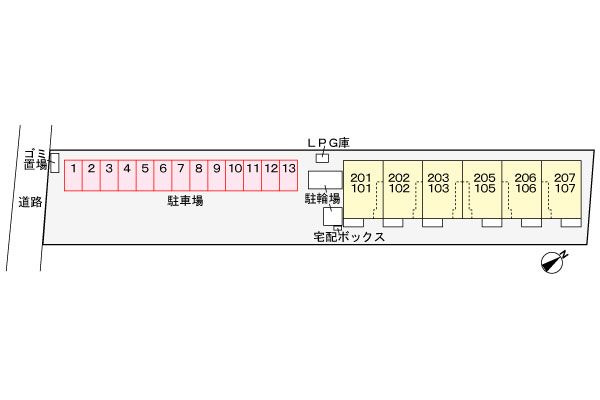 ヴィクトリー　Ⅲ　　刈谷市近郊の賃貸はクラスホーム刈谷店の駐車場