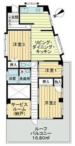 大日野ハイツの間取り