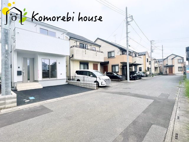 さいたま市見沼区春岡　第16　新築一戸建て　CRADLE GARDEN　02の前面道路含む現地写真|2026.9.8撮影