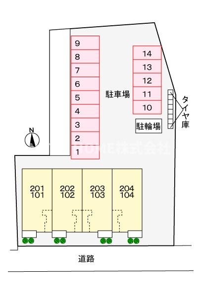 サンリットの区画図