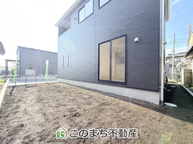 CRADLEGARDEN宇都宮市上戸祭第5の庭|大きなお庭でご家族や友人を招いてＢＢＱもできますね！お子様の水遊びにもぴったりです☆