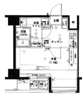 【間取り】 | ハーモニーレジデンス田町 | 間取りです。