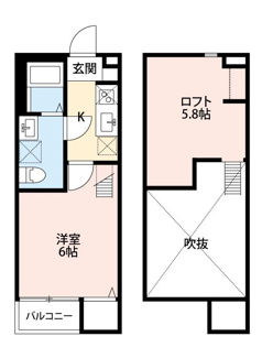 【間取り】 | レイズ大久保 | 間取りです。
