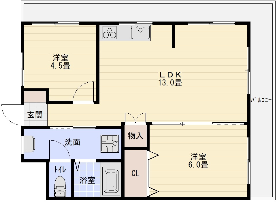 ALIVIO柏原の間取り|ALIVIO柏原