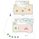 【間取り】 | 108平米越えの南向き日当たり良好な戸建て！全居室6帖以上あるゆとりの間取り４LDK