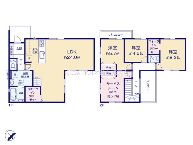 【間取り】 | 鶴ヶ島市富士見3期　GRACE　新築戸建　全2棟　1号棟