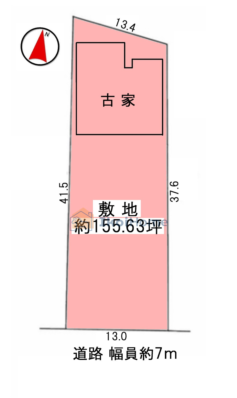 明石市魚住町錦が丘3丁目　土地の土地図|●年中無休：当日予約可●敷地面積約155.63坪の圧巻の広さ！！多様なプランで建築いただけます♪