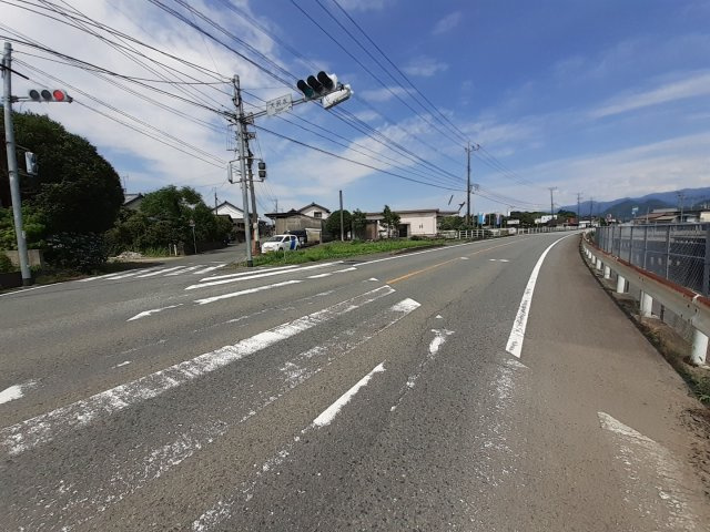 下益城郡美里町大沢水の売地の前面道路含む現地写真|南側道路