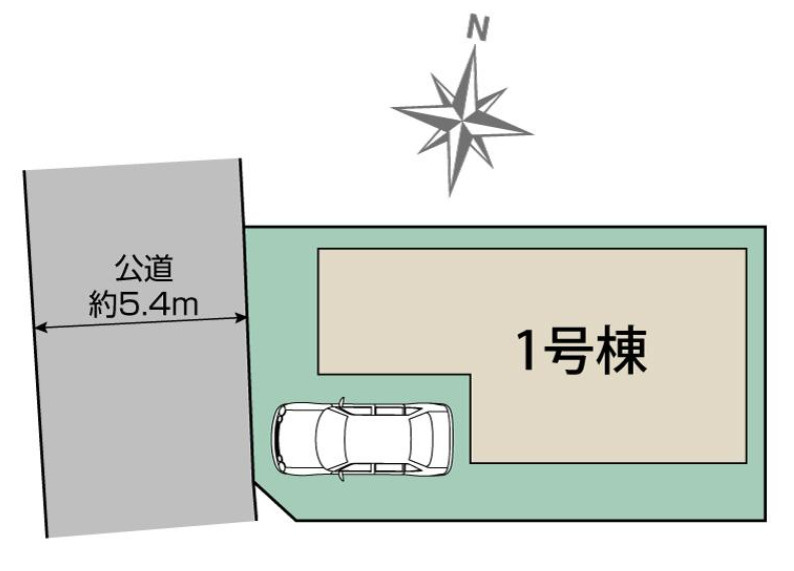 草加市青柳8丁目 新築分譲住宅の区画図