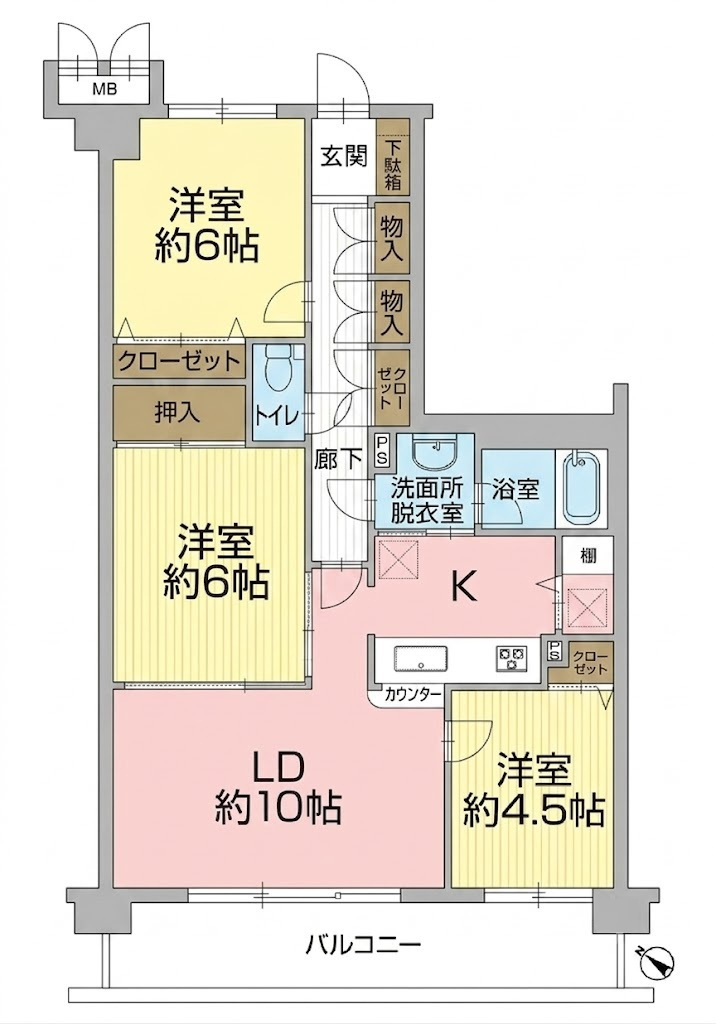 コトー田無の間取り