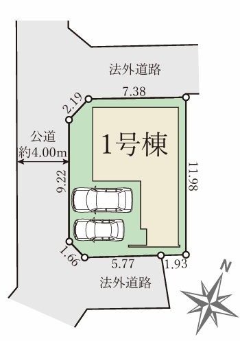 加古郡播磨町古田3丁目　　　山陽電鉄「別府駅」徒歩17分の区画図