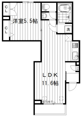 Ｑｕａｔｒｅ　Ｆｅｕｉｌｌｅｓの間取り