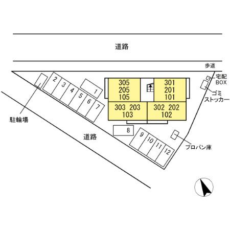 リーベルアルトの区画図