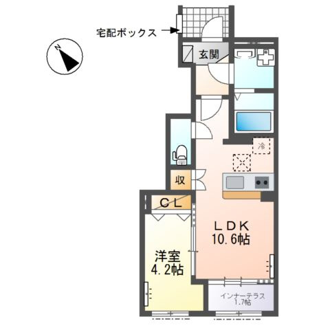 【間取り】 | メゾン　ド　リッカ