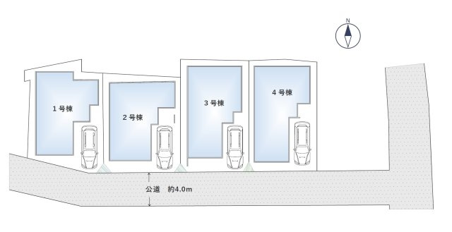 【区画図】 | 池田市豊島北１丁目　新築戸建　3号棟
