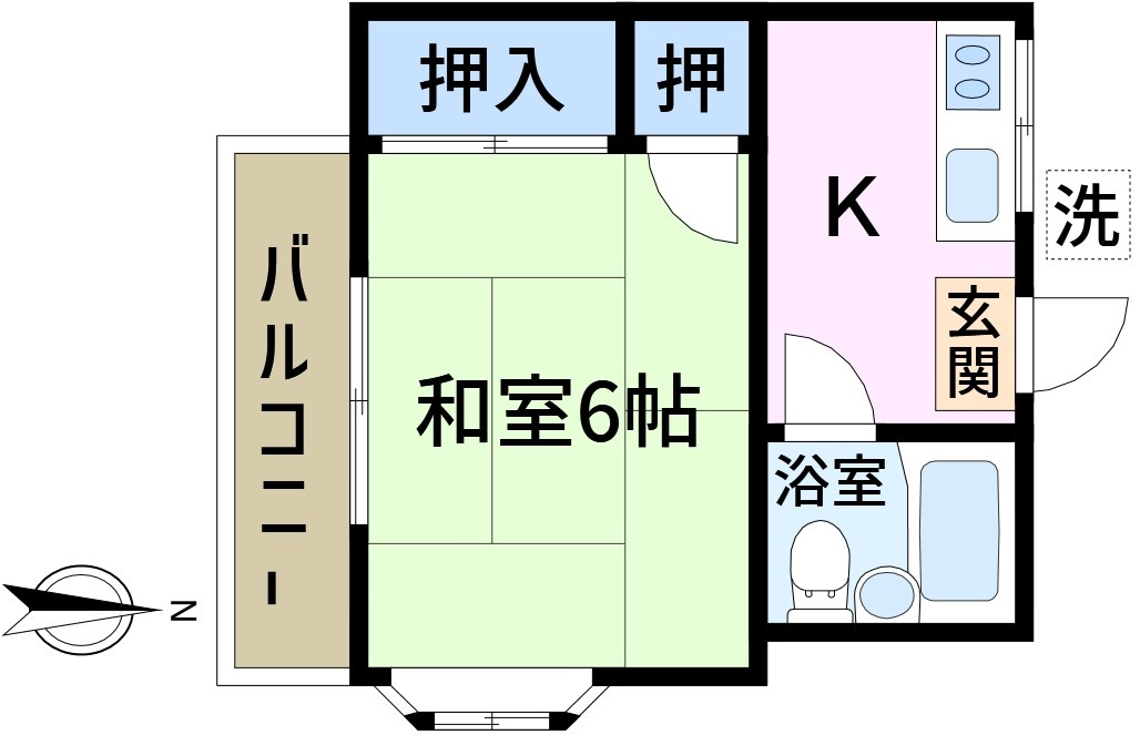 美樹ハイツの間取り