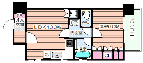【間取り】 | リーガルあみだ池新町