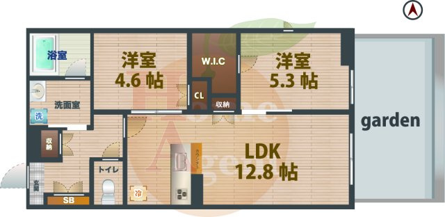 【間取り】 | アーバン杉並本天沼 | 2LDKのお部屋です。