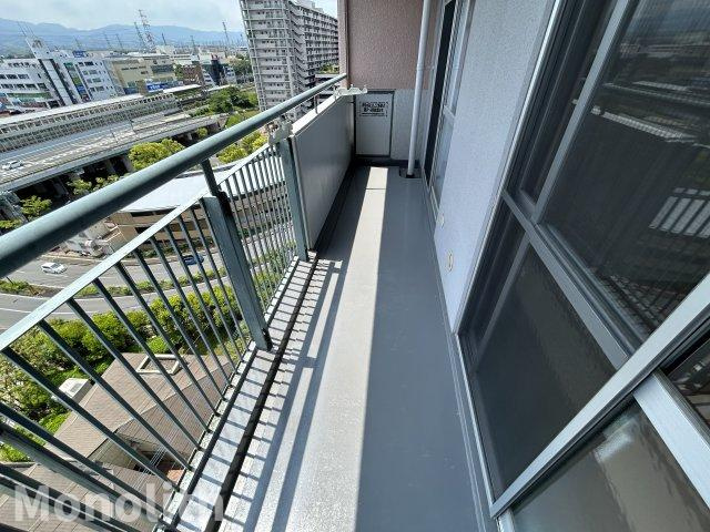 光明池駅前5号棟のバルコニー