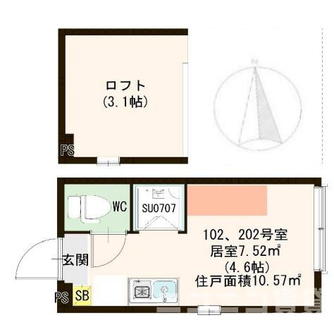 【間取り】 | ブリリアント菊名