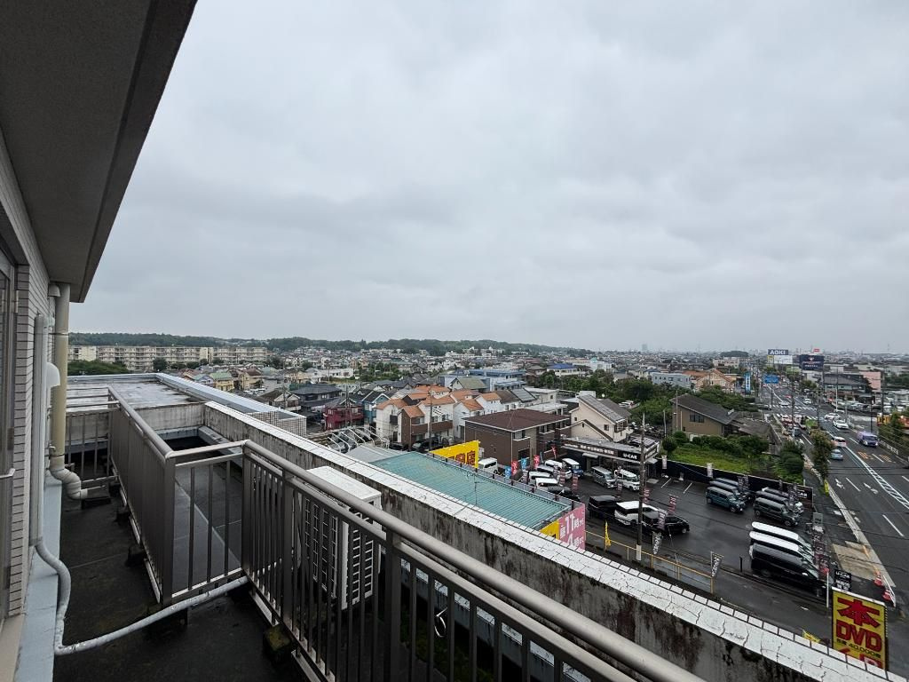 パームスプラザ上北台のバルコニー