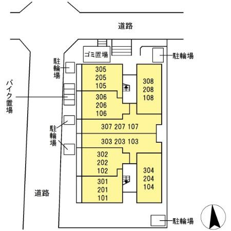 グラナーデ東水元の区画図