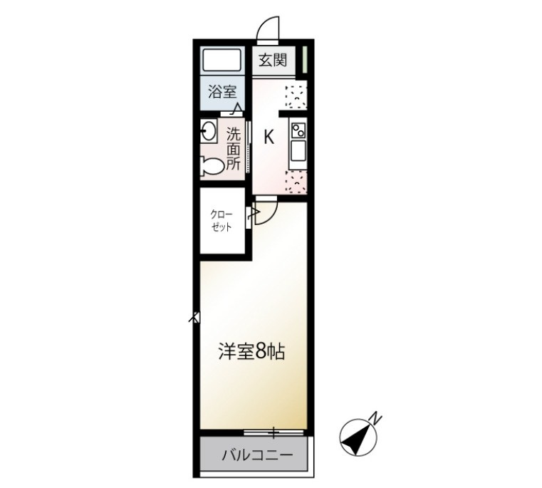 昭島市緑町５丁目のアパート
