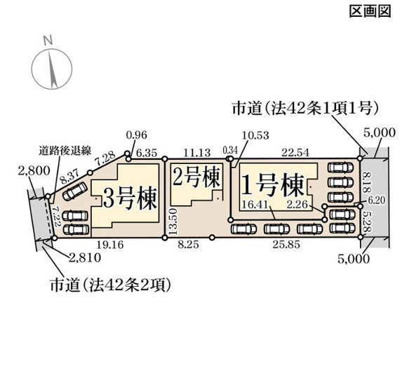 【区画図】 | リーブルガーデン総社市清音上中島第3 (全3棟)