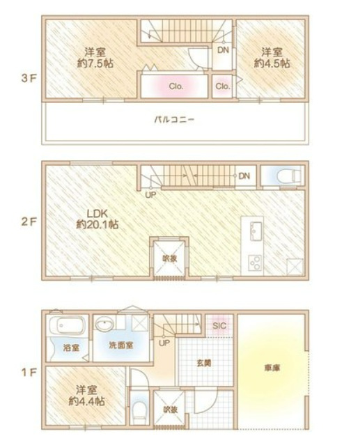 大阪市中央区谷町6丁目の間取り