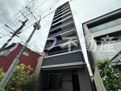 リンクス大阪城EASTレジデンス　仲介手数料無料の外観|きれいな外観です