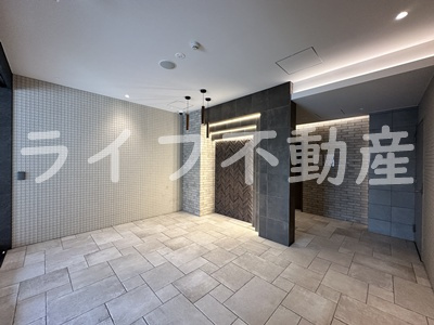 リンクス大阪城EASTレジデンス　仲介手数料無料のロビー|清潔なロビーです